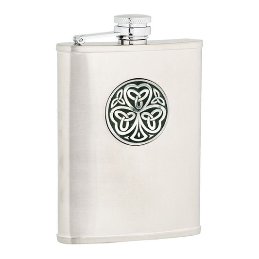 Sgian | 6oz Stainless Steel Shamrock Flask