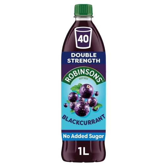 Robinson's | Double Strength Blackcurrant Drink Concentrate - 1L - No Sugar Added