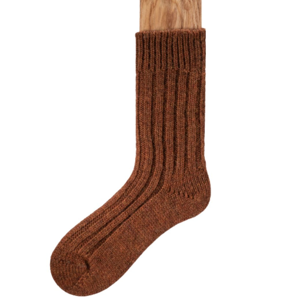 Grange_Craft_Tweed_Connemara_Socks_Rust