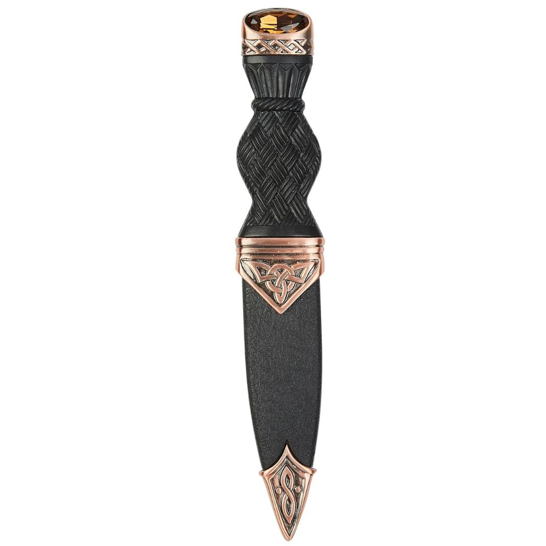 Sgian Dubh | Celtic Copper with Stone