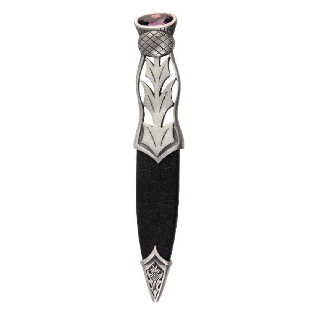 Sgian Dubh | Jura Matte Pewter with Stone top
