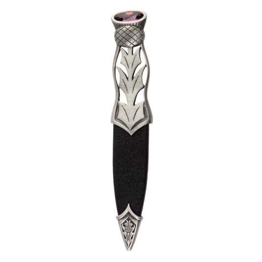 Sgian Dubh | Jura Matte Pewter with Stone top