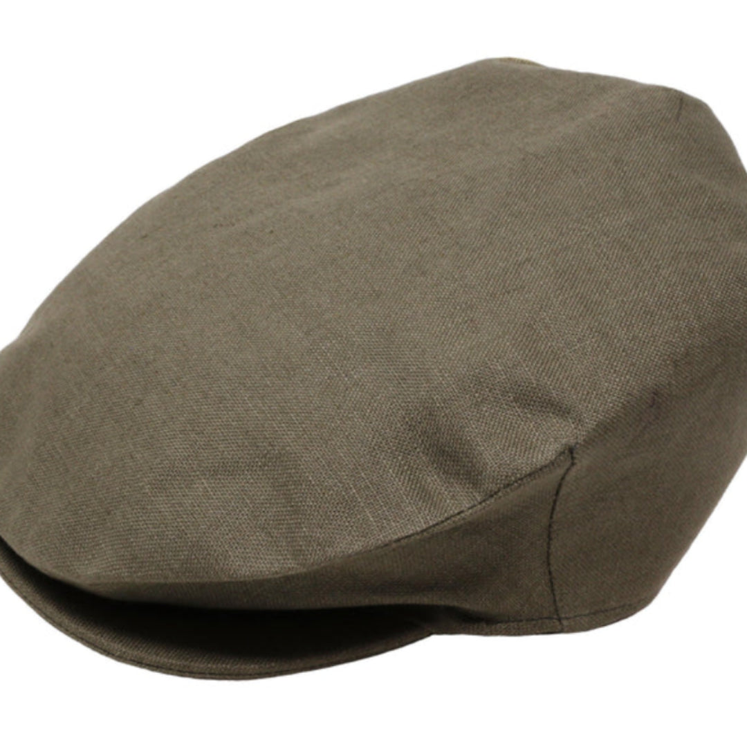 Hanna Hats Khaki linen Vintage cap