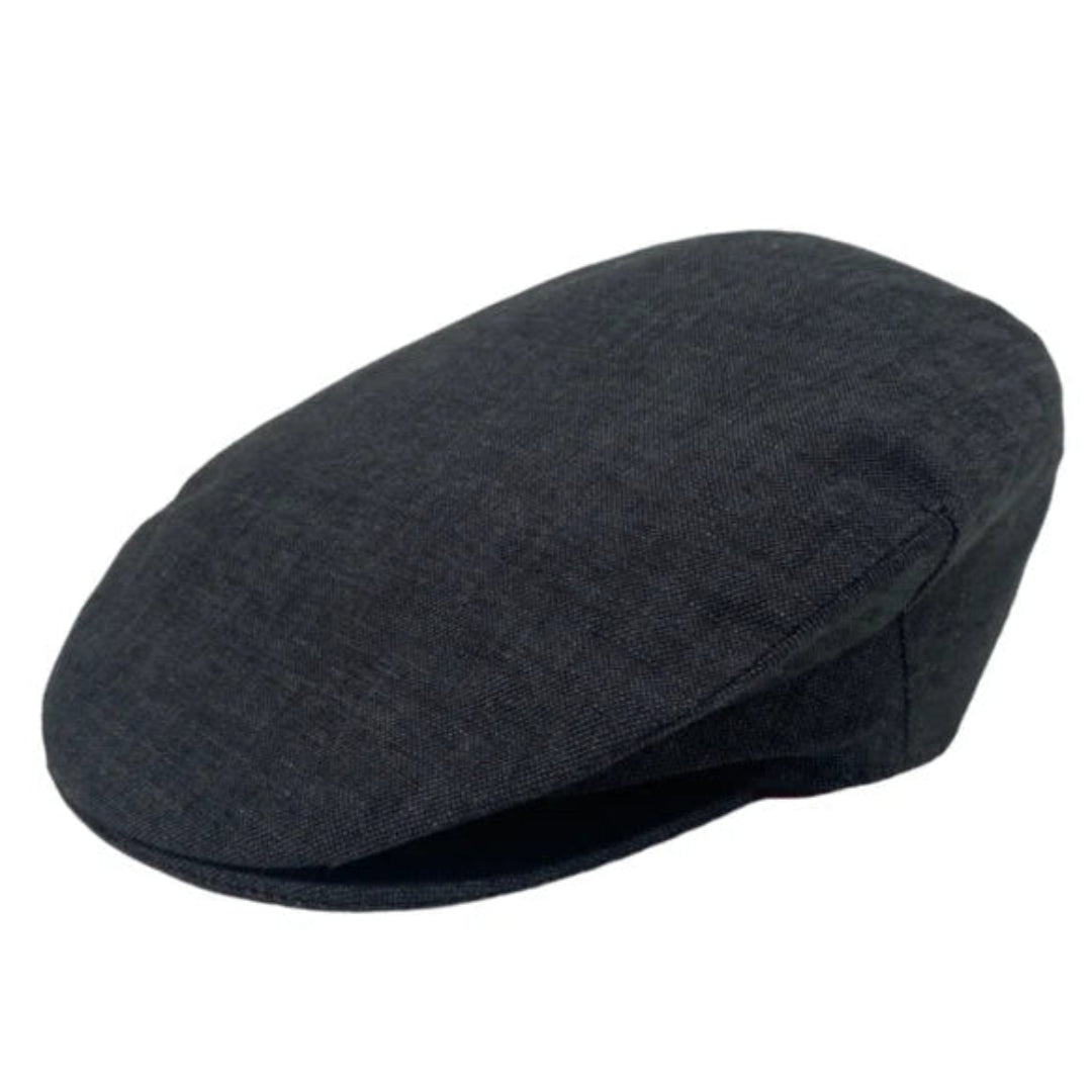 Hanna Hats Charcoal  Linen Vintage cap