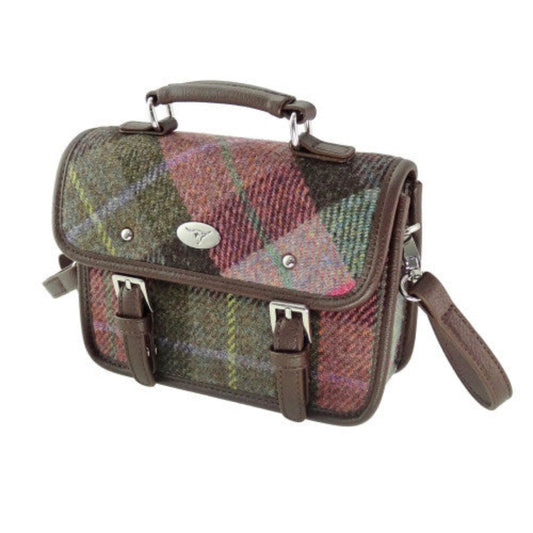 Harris Tweed | Bervie Mini Handbag - Green & Rose