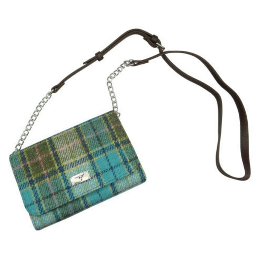 Harris Tweed | Strathy Handbag - Brown & Turquoise