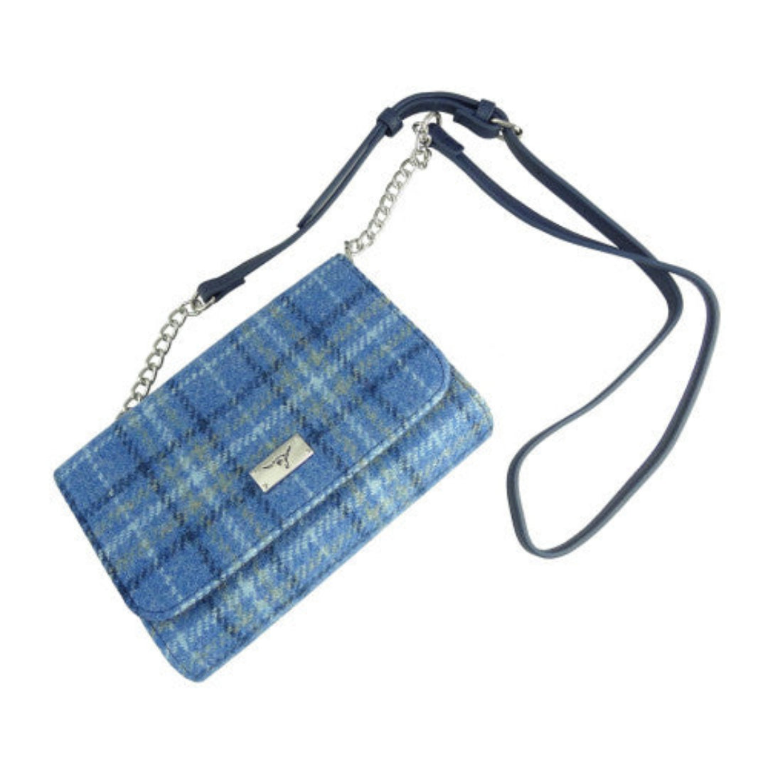 Harris Tweed | Strathy Handbag - Light Blue Check