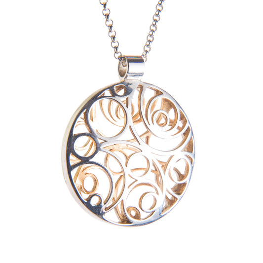 Miriam Wade | Lios Silver & Gold Pendant - Large