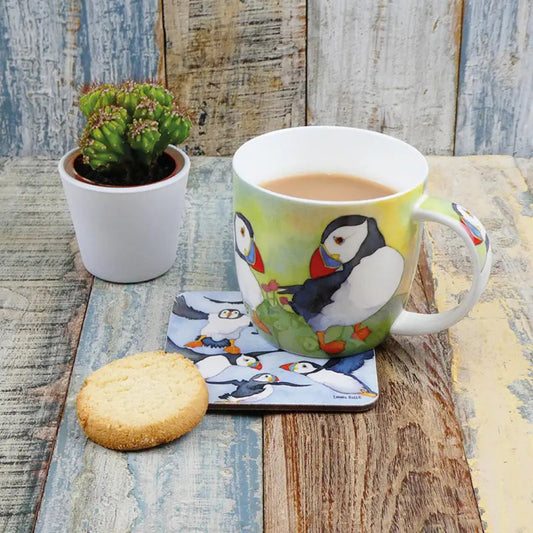 Emma Ball | Puffins Bone China Mug