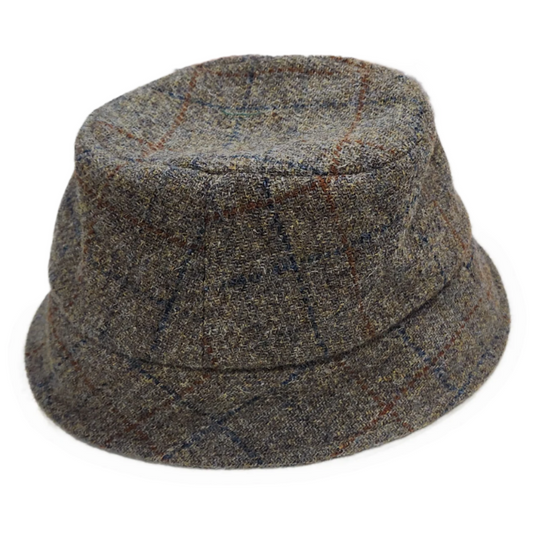 Hanna Hats Wee Thatch tweed brown hat