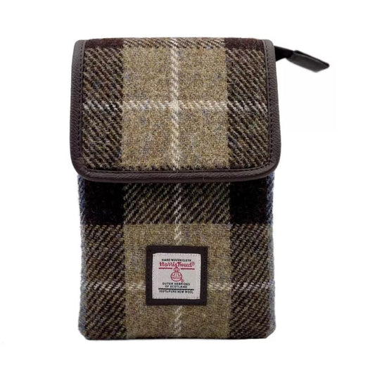 Harris Tweed | Mini Crossbody Bag - Blue Brown Check