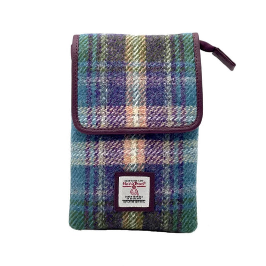 Harris Tweed | Mini Crossbody Bag - Green Purple Plaid