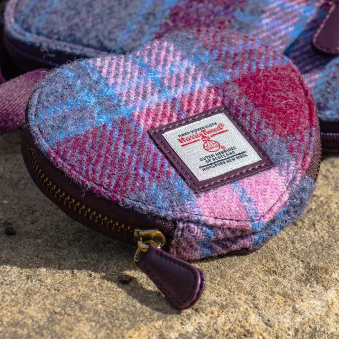 Harris Tweed | Heart Purse | Pastle Pink
