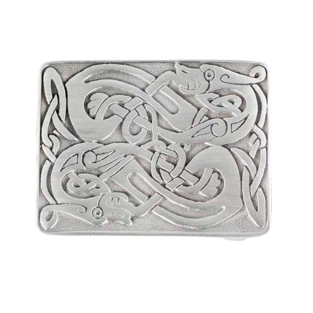 Belt Buckle | Zoomorphic Polished Pewter