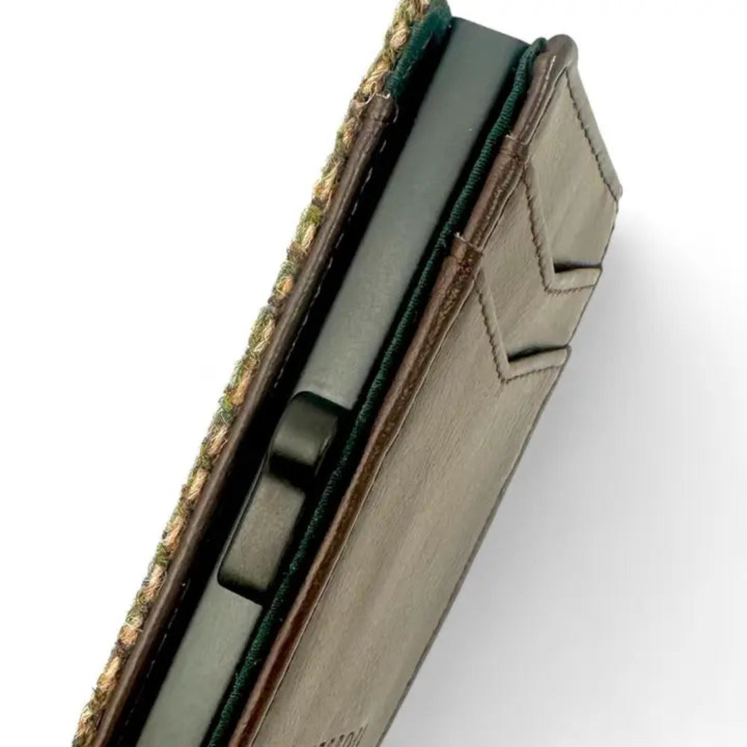 Harris Tweed | Pop Up Card Wallet | Country Green