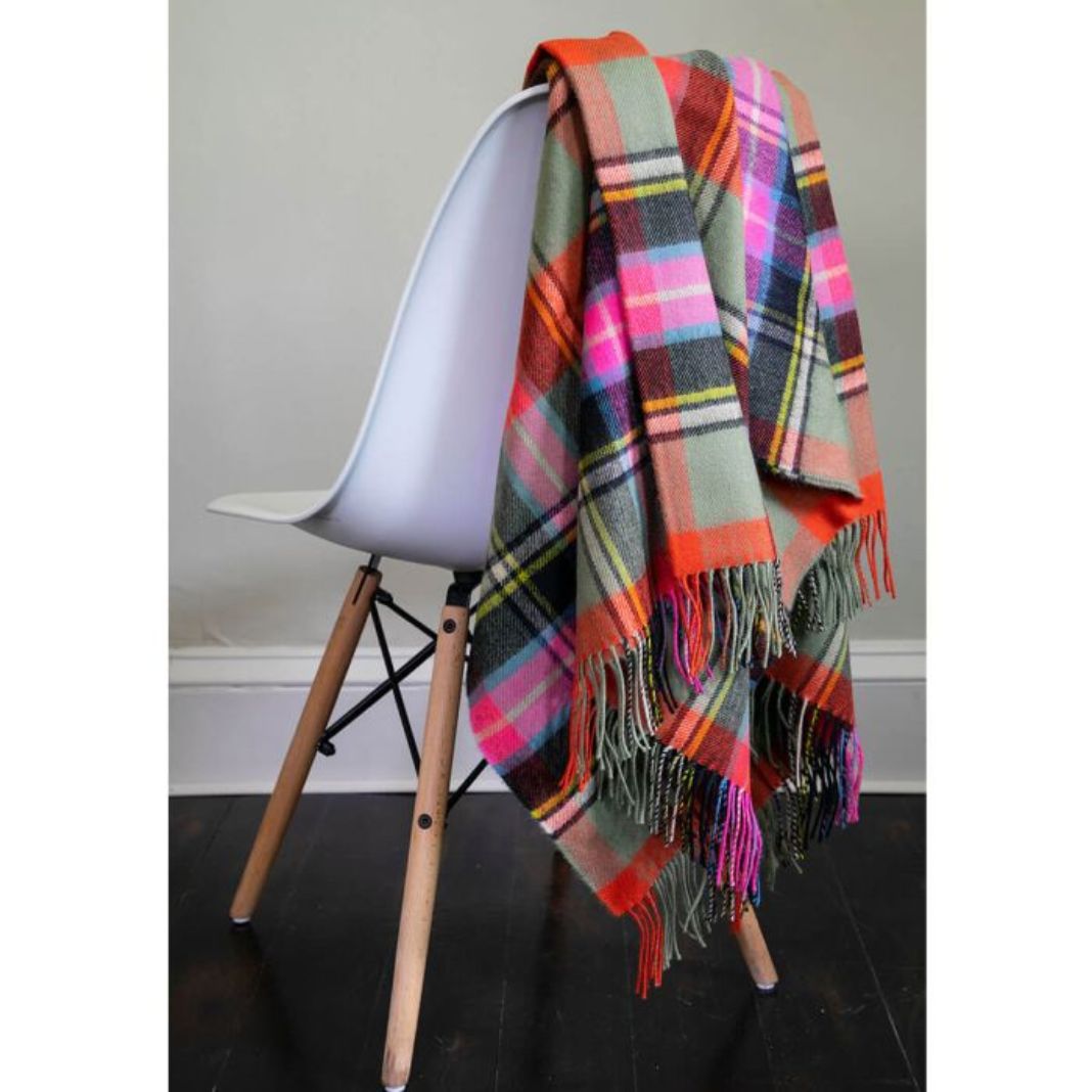 Lochcarron | Tartan Lambswool Blanket - Bruce of Kinnaird Ancient