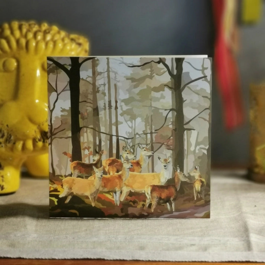 Periodic Society | Deer and Trees Greeting Card