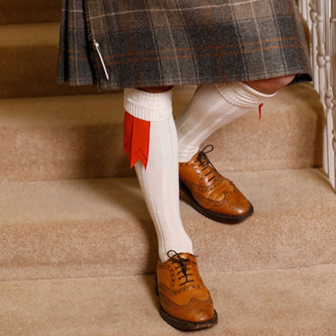 Lochcarron | Garter Flashes Scarlet