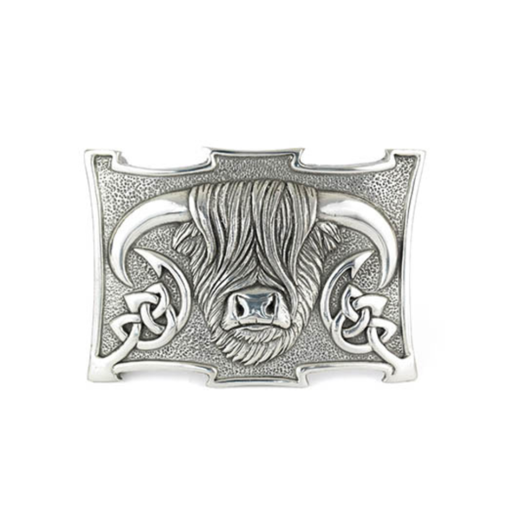 Belt Buckle | Highland Coo - Polished Finish