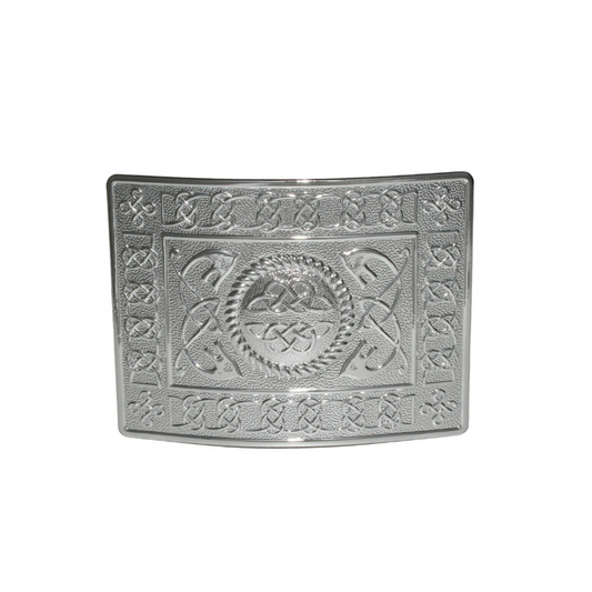 Belt Buckle | Highland Serpent - Chrome Plated