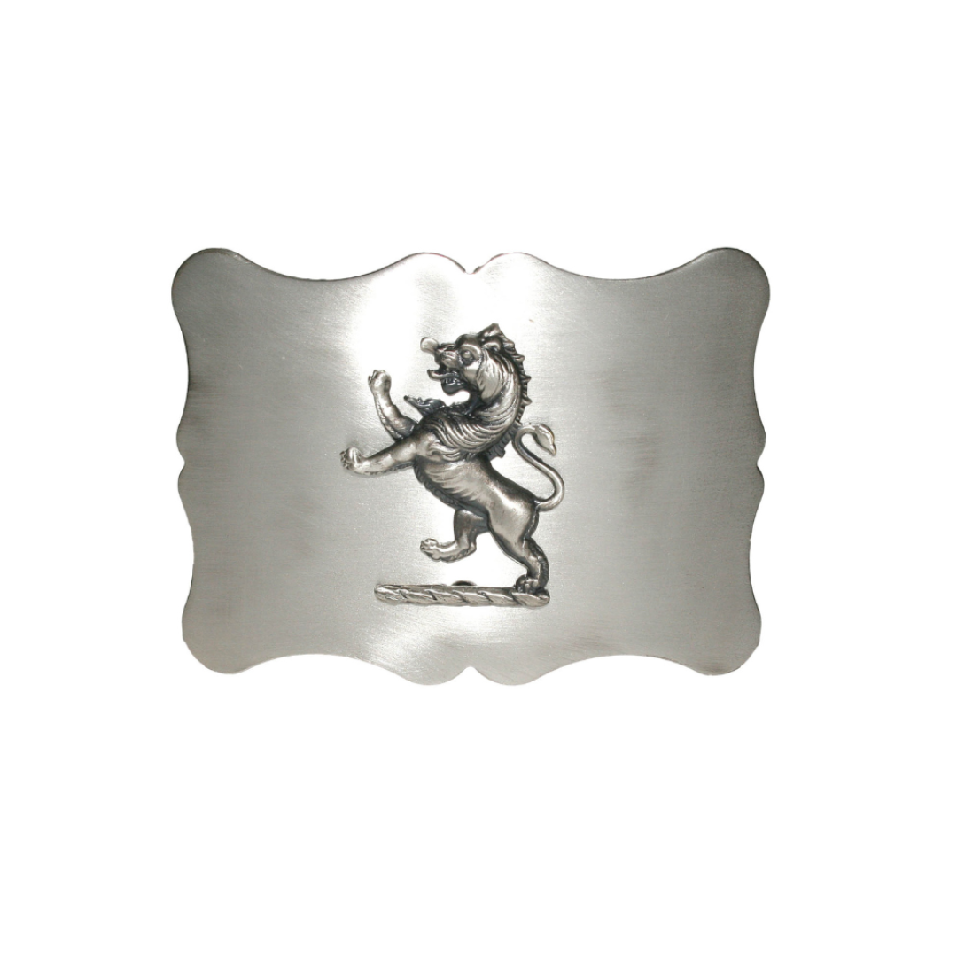Belt Buckle | Lion Rampant - Plain Antiqued Finish