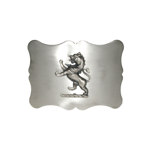 Belt Buckle | Lion Rampant - Plain Antiqued Finish
