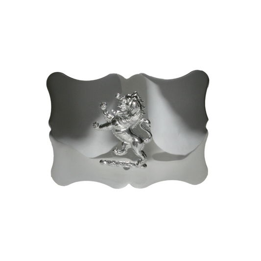 Belt Buckle | Plain Lion Rampant - Polished Finish