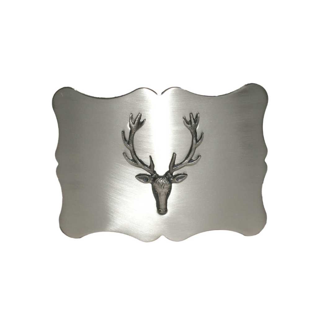 Belt Buckle | Plain Stag - Antiqued Finished