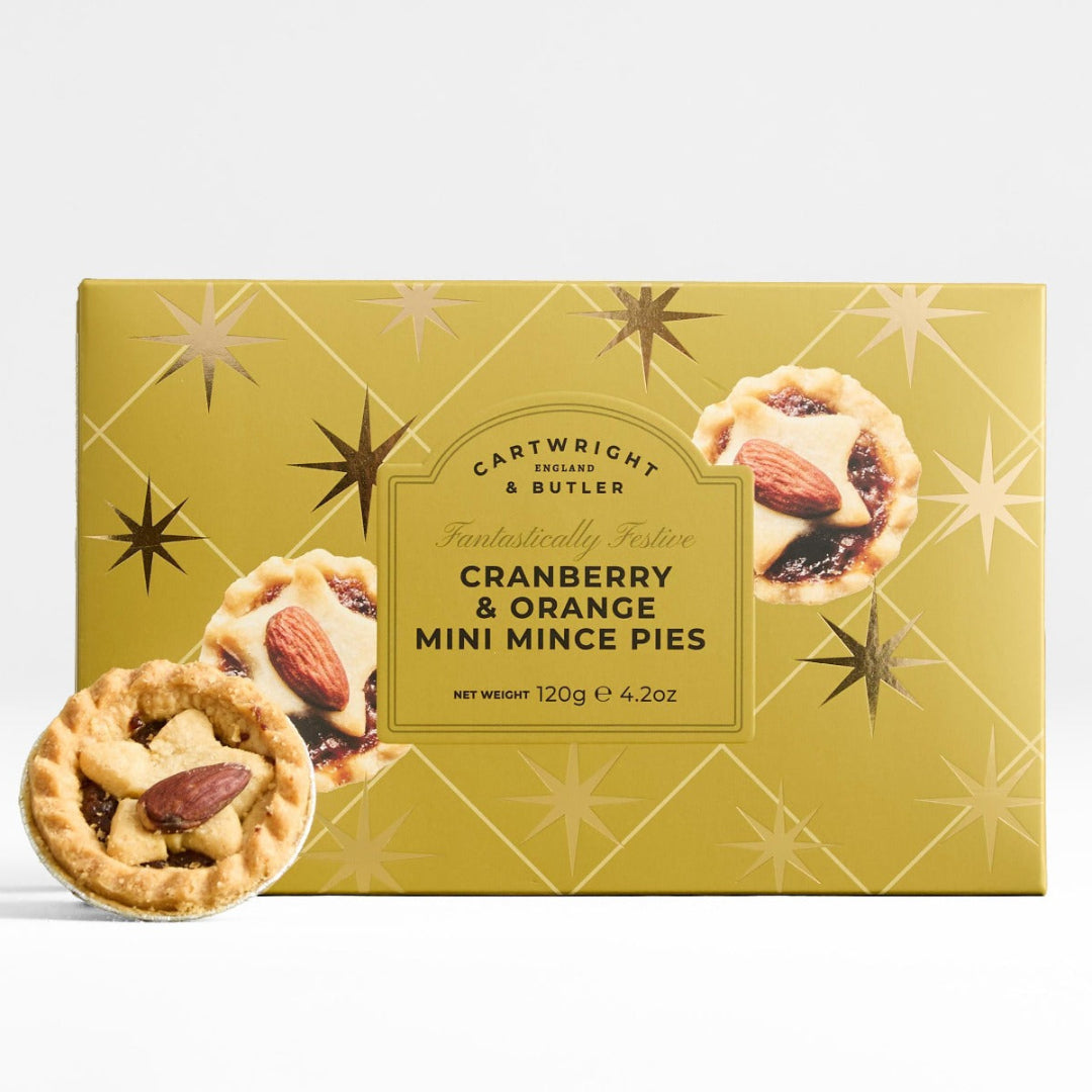 C&B | Cranberry & Orange Mini Mince Pies - 120g
