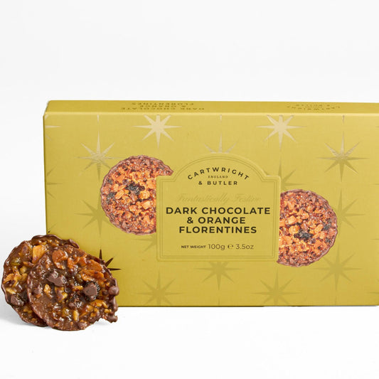 Cartwright & Butler | Dark Chocolate & Orange Florentines