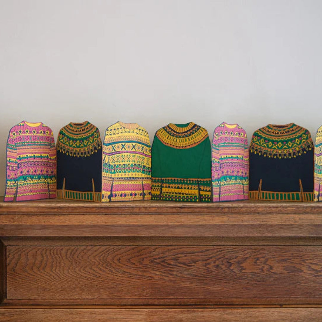 East End Press | Fair Isle Sweaters Concertina Garland