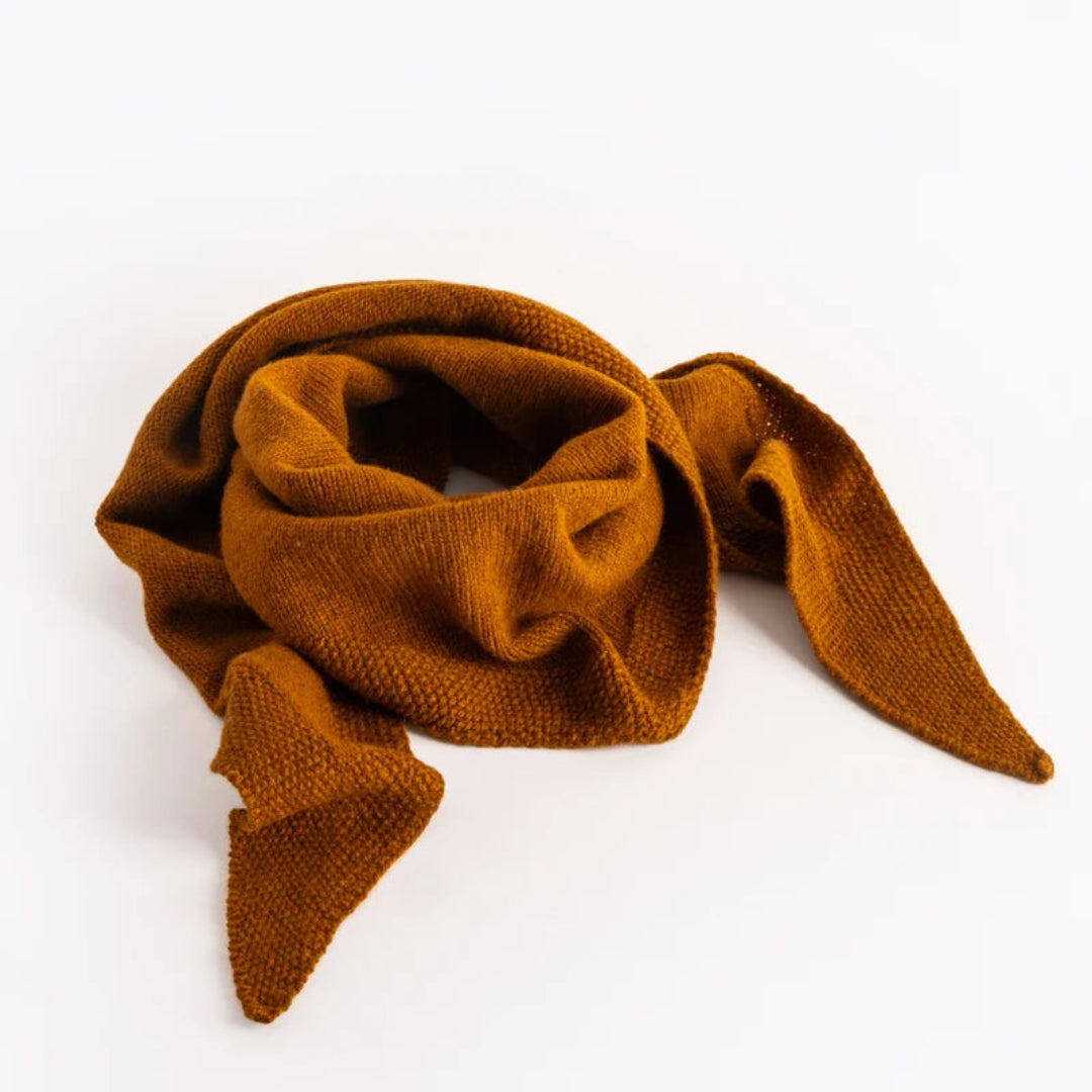 Fisherman Out Of Ireland | 100% Geelong Lambswool Scarf - Cumin
