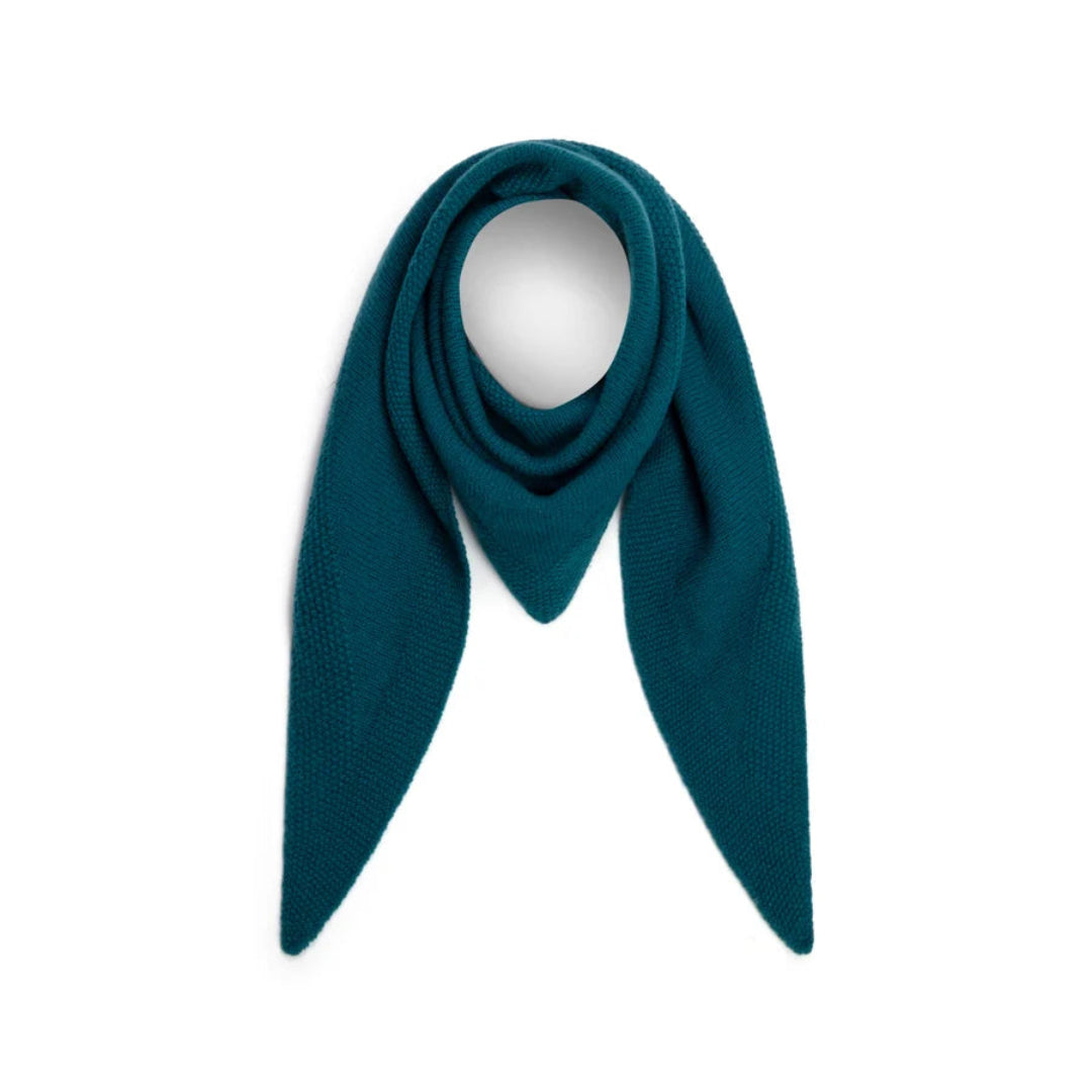 Fisherman Out Of Ireland | 100% Geelong Lambswool Scarf - Petrol