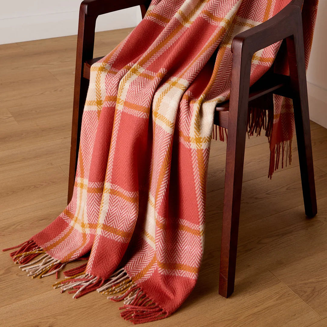 Foxford Woollen Mills | Cashmere & Lambswool Throw - Macha