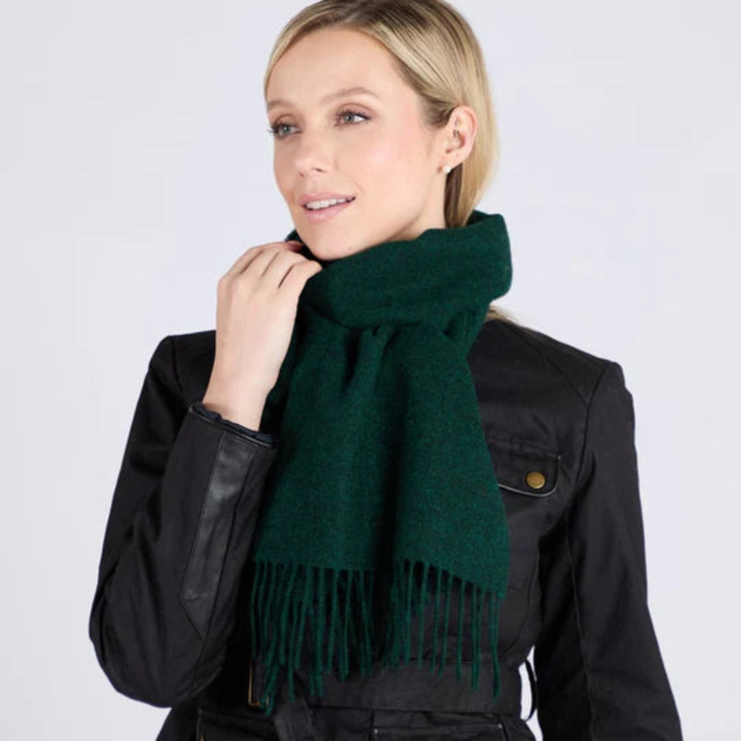 Foxford Woollen Mills | Lambswool Scarf - Amazon Green