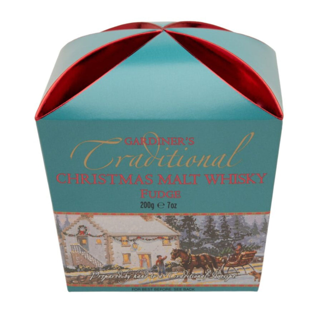 Gardiners of Scotland | Traditional Christmas Malt Whisky Fudge Carton 200g