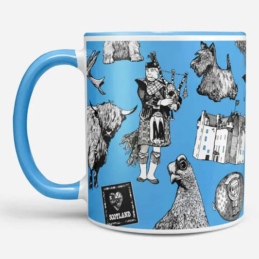 Gillian Kyle | Mug - Love Scotland Blue