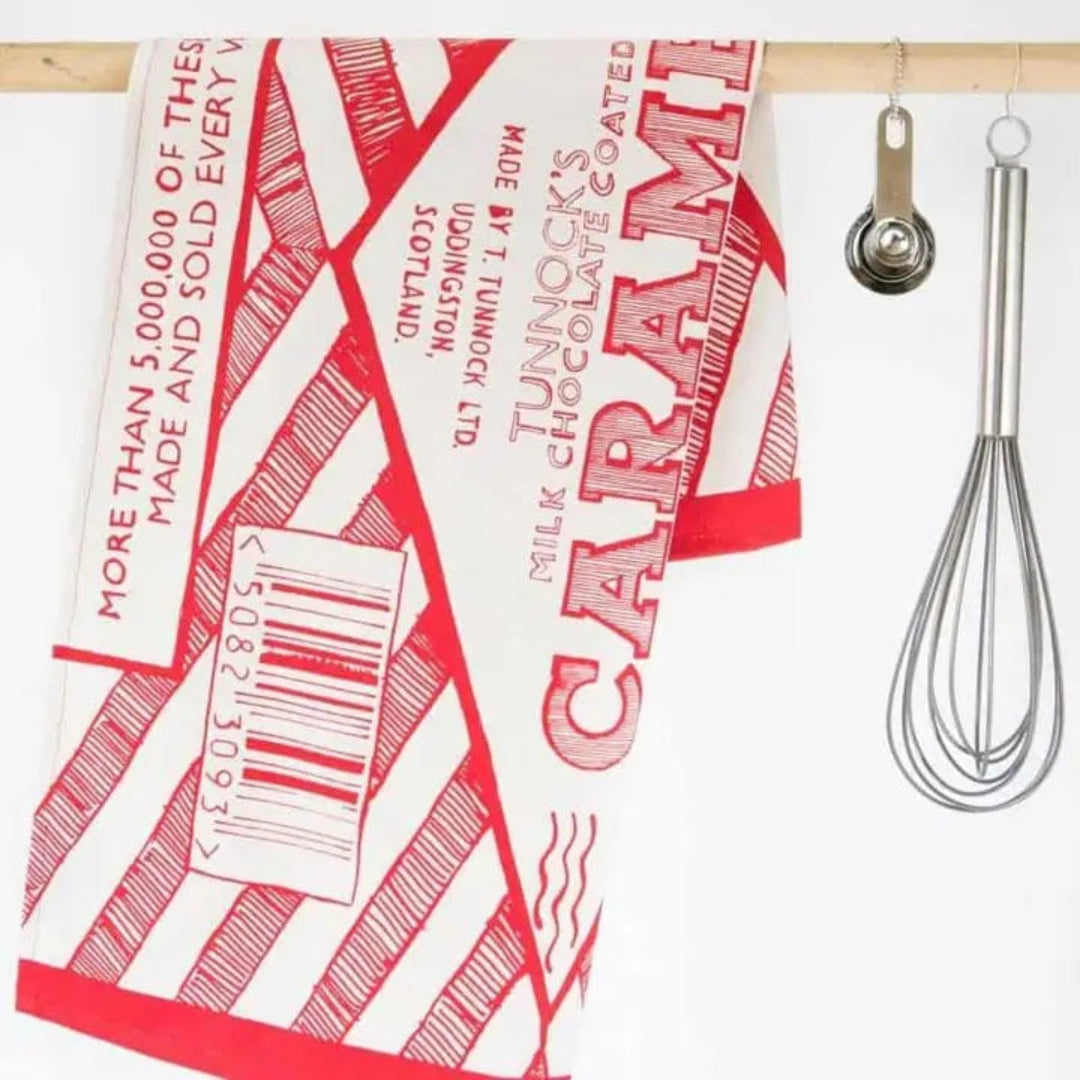 Gillian Kyle | Tea Towel - Tunnocks Caramel Wafer Wrapper