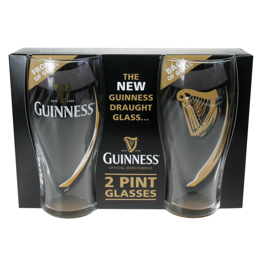 Guinness | Embossed Pint Glasses - Two Pack