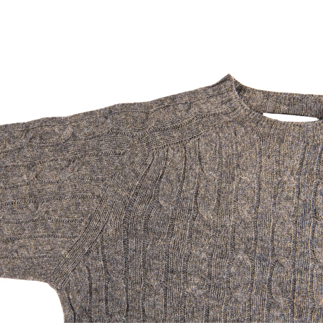 Harley of Scotland | Cable-knit Sweater - Fossil