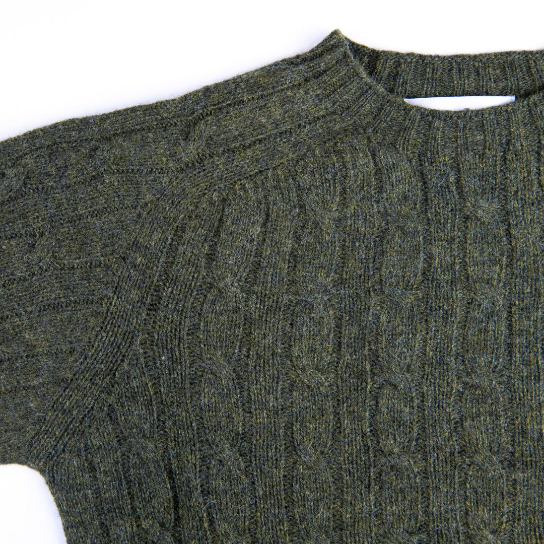 Harley of Scotland | Cable-knit Sweater - Scots Pine