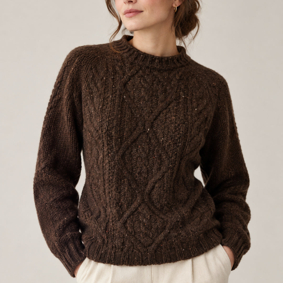 Harley of Scotland | Chunky Fishermens Sweater - Monach