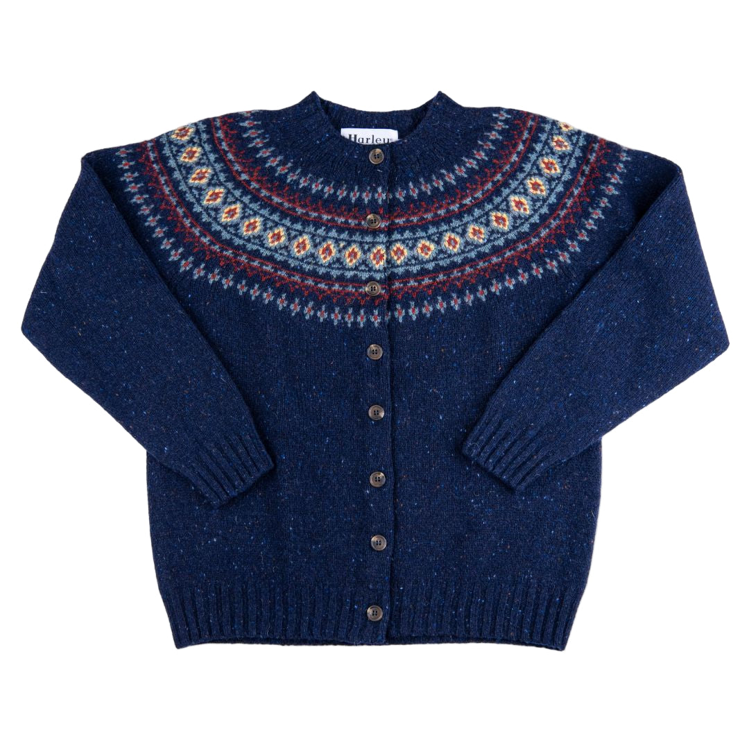 Harley of Scotland | Glenugie Fair Isle Cardigan - Jura