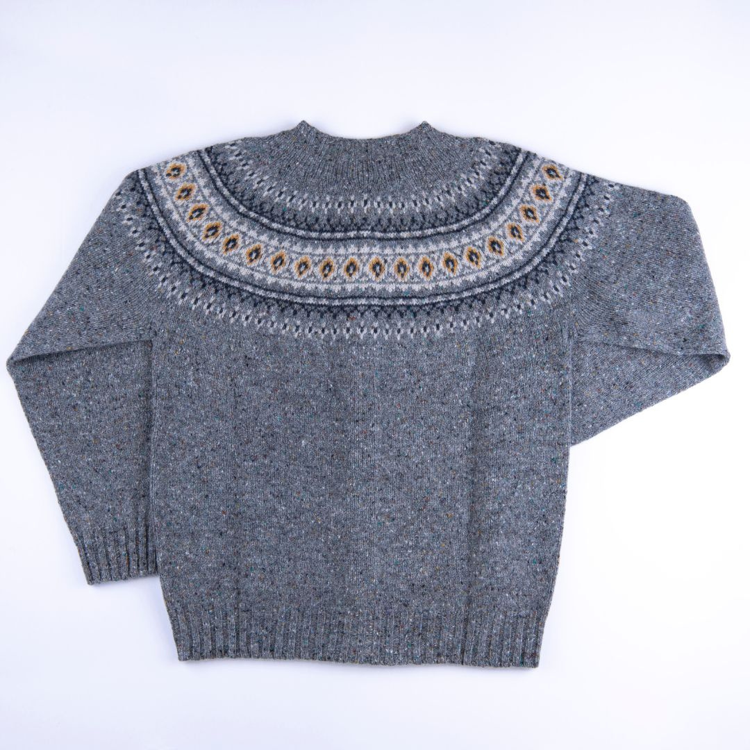 Harley of Scotland | Glenugie Fair Isle Cardigan - St Kilda