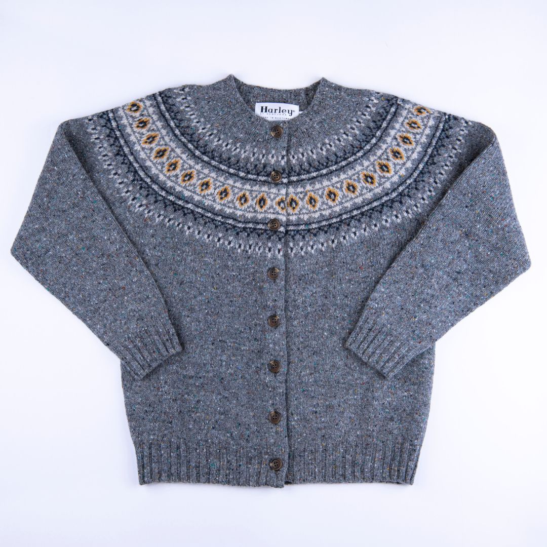 Harley of Scotland | Glenugie Fair Isle Cardigan - St Kilda