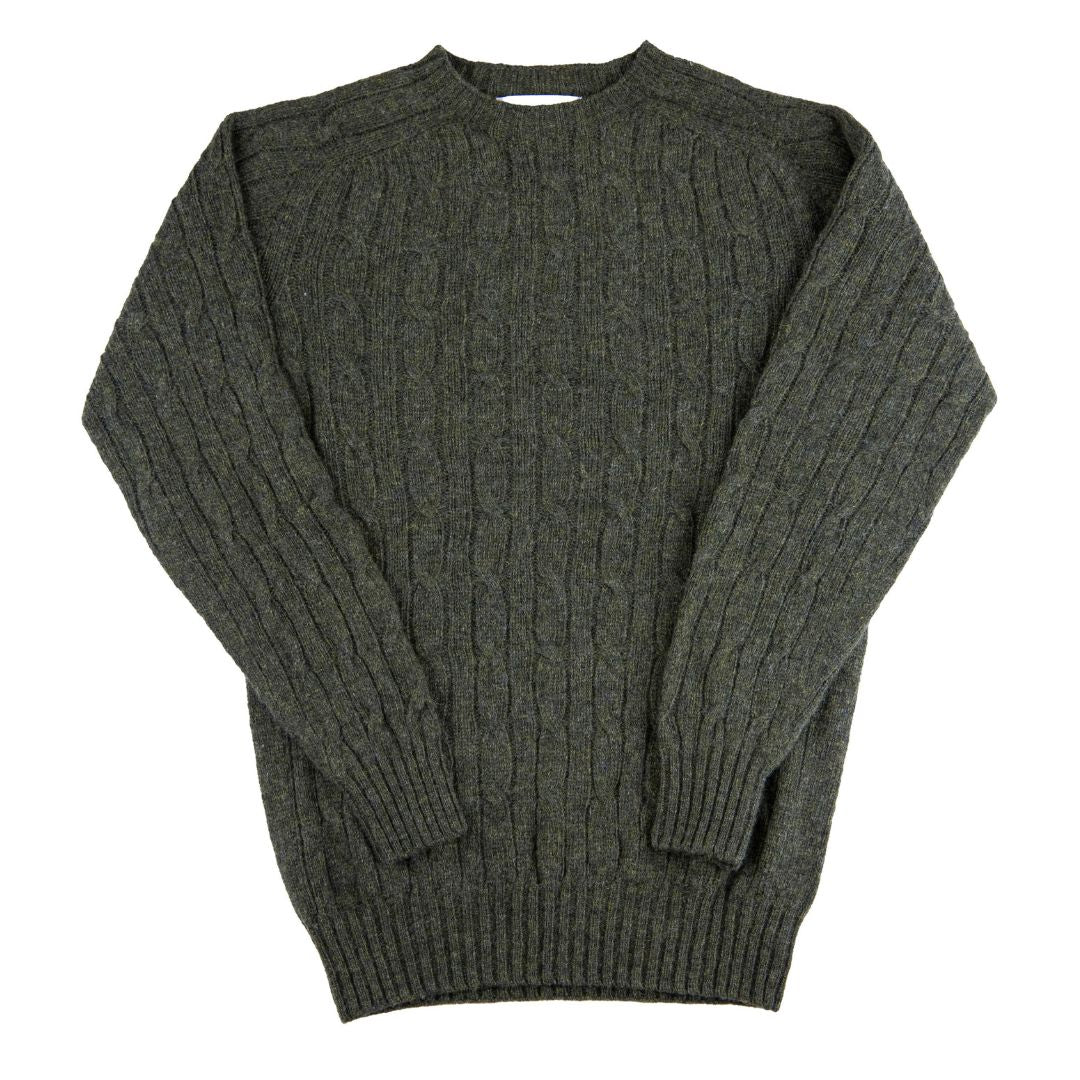 Harley of Scotland | Cable-knit Sweater - Scots Pine