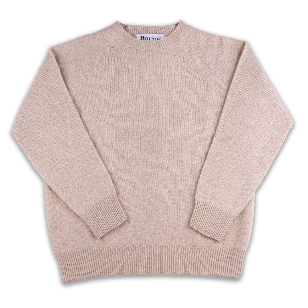 Harley of Scotland | Dorothy Crewneck Sweater - Sabbia