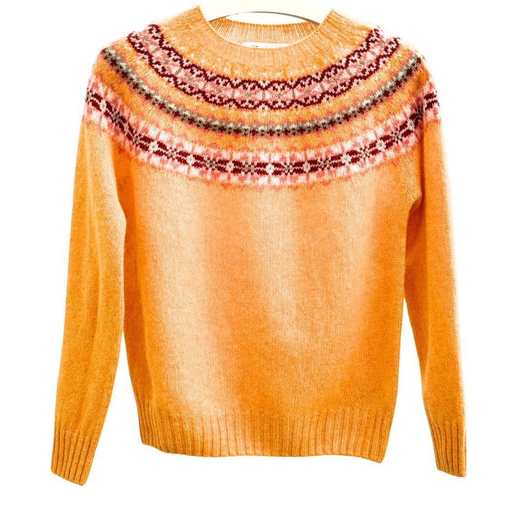 Harley of Scotland | Fair Isle Sweater - Nectar