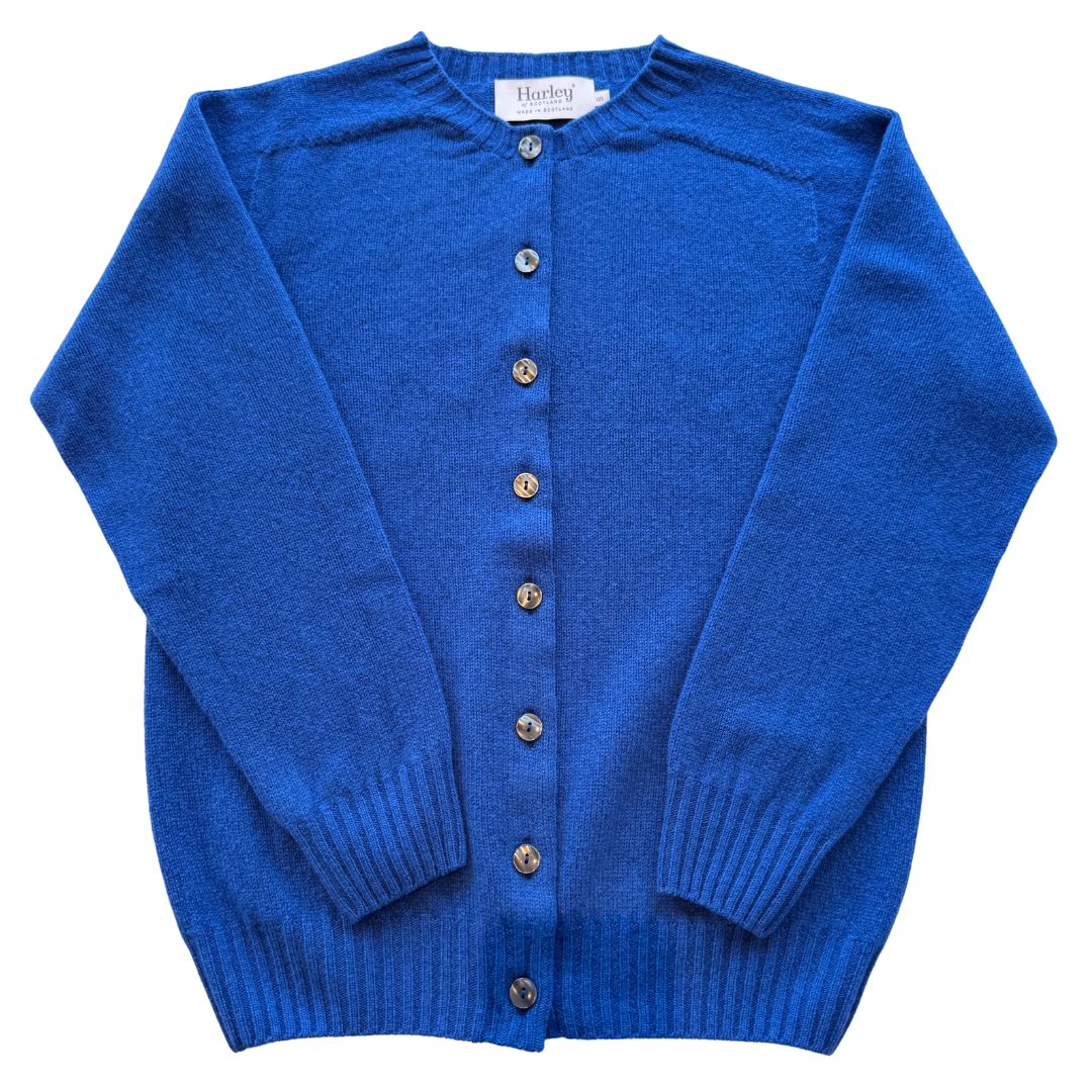 Harley of Scotland | Superfine Lambswool Cardigan - St Kilda