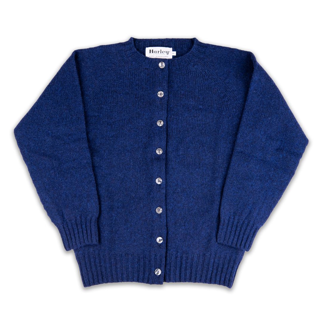 Harley of Scotland | Supersoft Cardigan - Nightsky